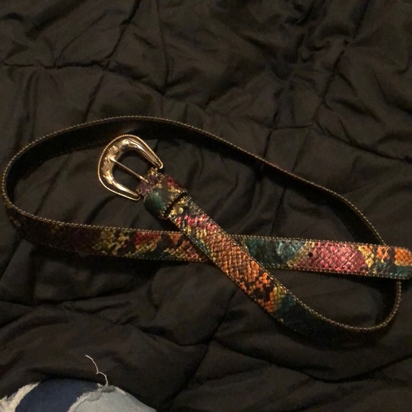 Rainbow snake leather belt - Picture 1 of 4